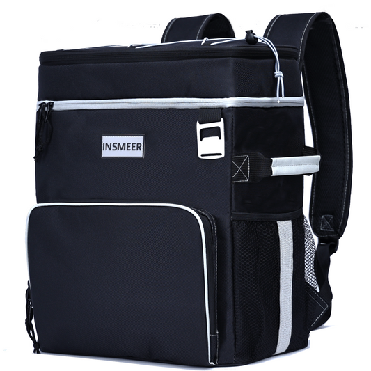 INSMEER 25L 2 Layer Cooler Backpack Black