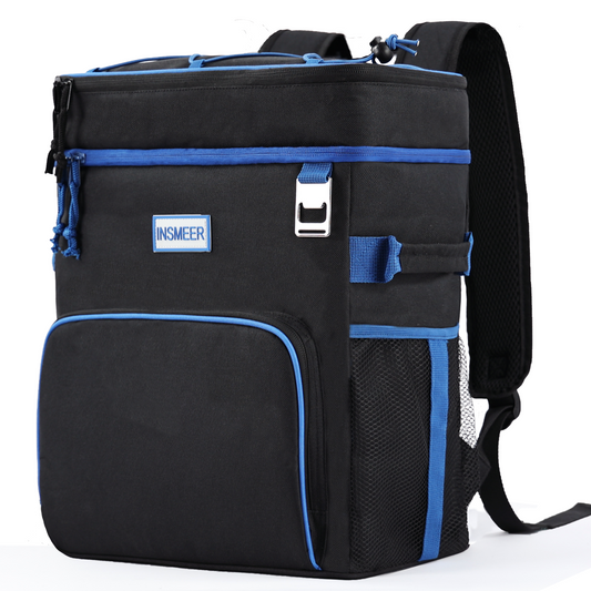 INSMEER 25L 2 Layer Cooler Backpack Blue