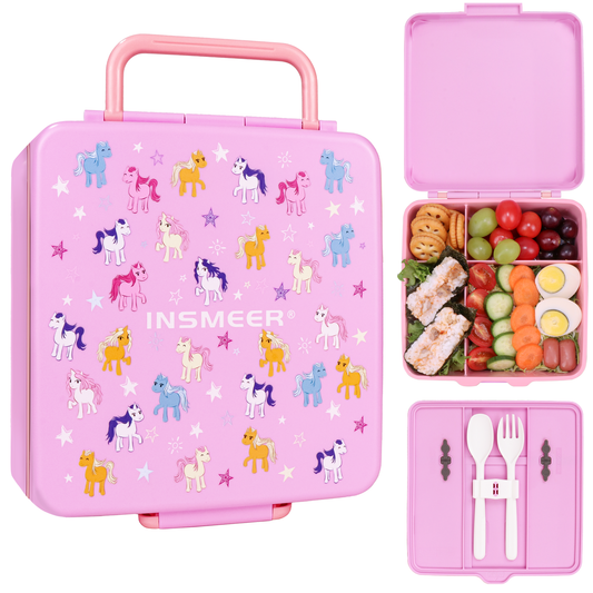 Lunch Box Bento for Kids Pink