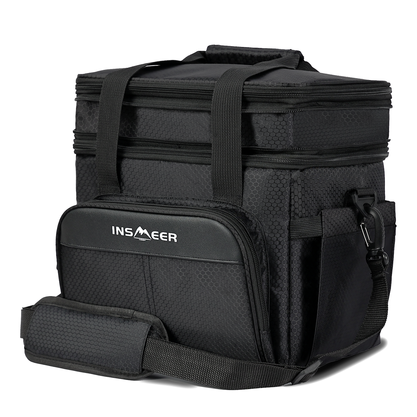 INSMEER 20L Expandable Lunch Bag Black