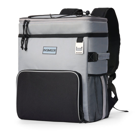 INSMEER 25L 2 Layer Cooler Backpack Grey